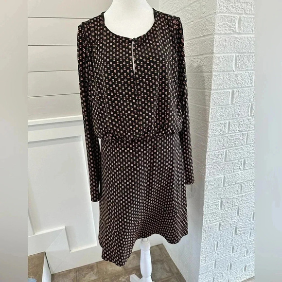 🌺 Loft Floral Long Sleeve Dress Sz 12‎ 🌺 - Picture 2 of 6